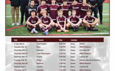 MIHS Boys Soccer Schedule Poster